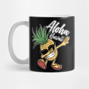 Dabbing Pineapple Aloha Hawaii Mug